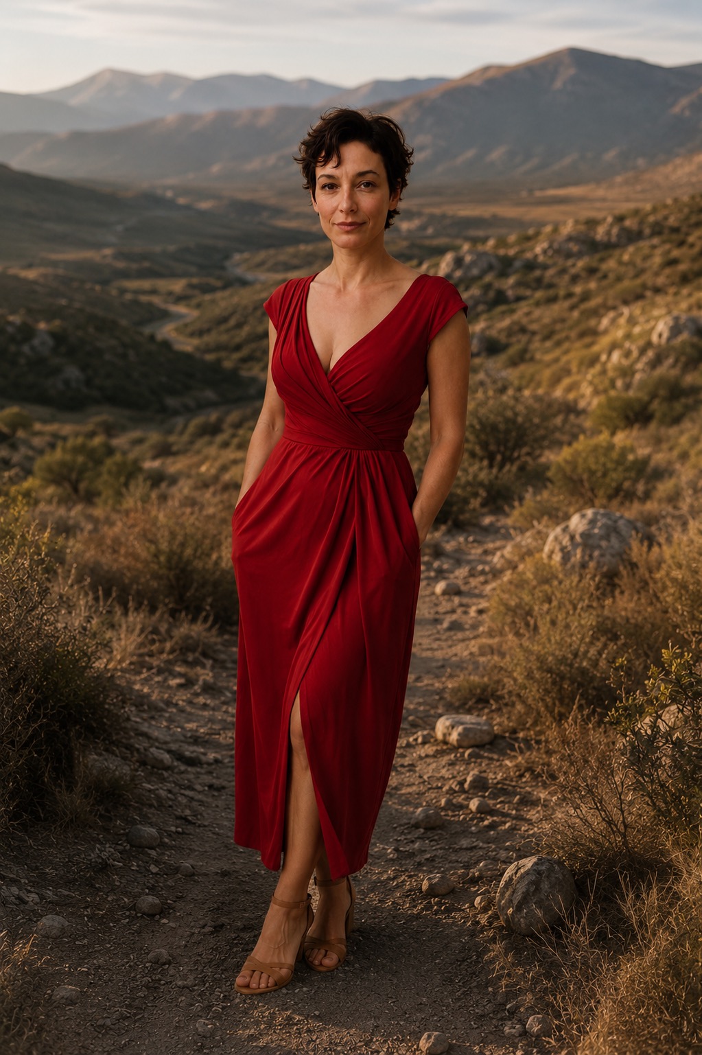 Woman in Red Bild 1